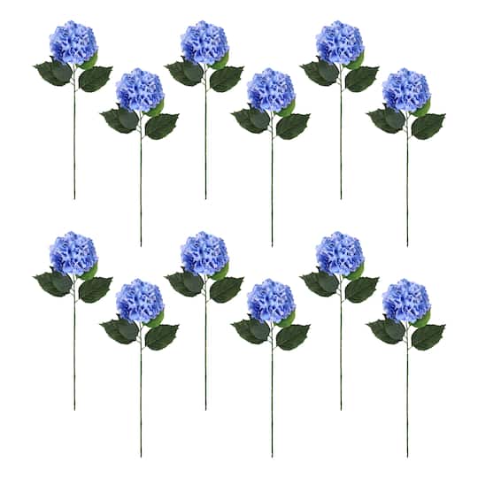 12 Pack: Blue Hydrangea Stem by Ashland®